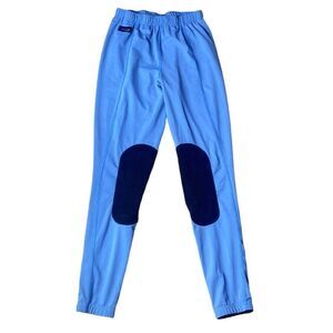Irideon classic essential high rise knee patch horse riding tights large blue
